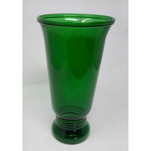 Napco Forest Green Glass Tall Vase